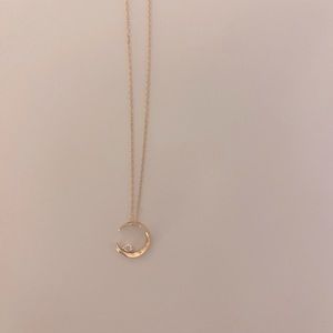 STAR JEWELRY 18K Gold Diamond Moonlight Necklace